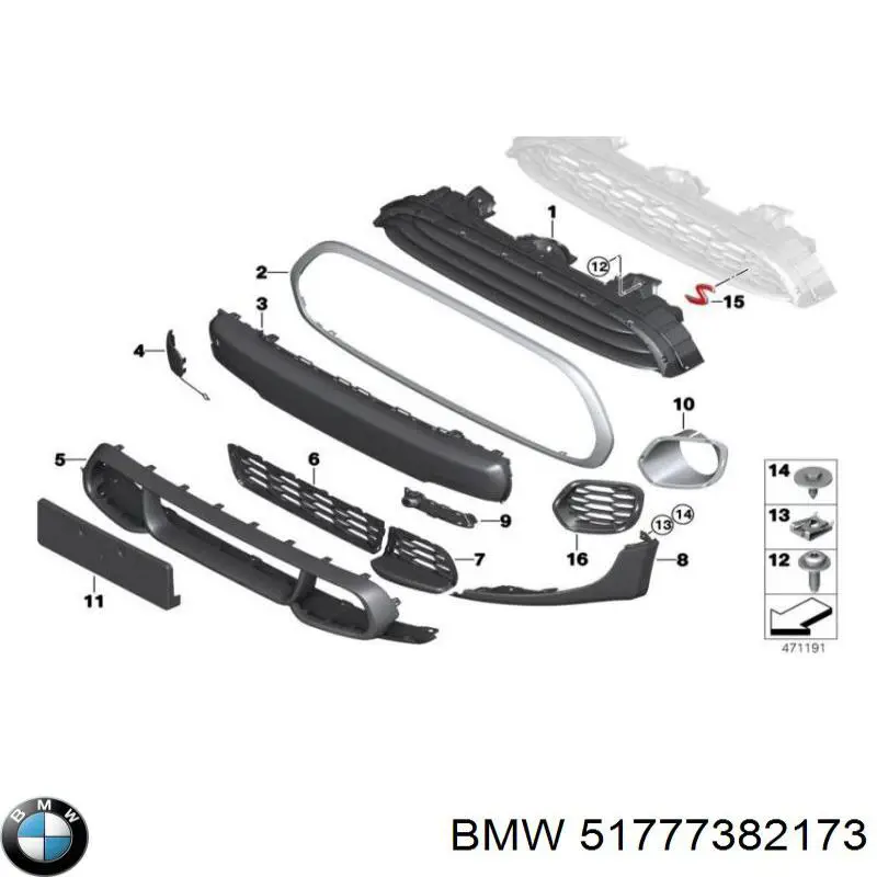 Comprar 51777382173 BMW Parachoques