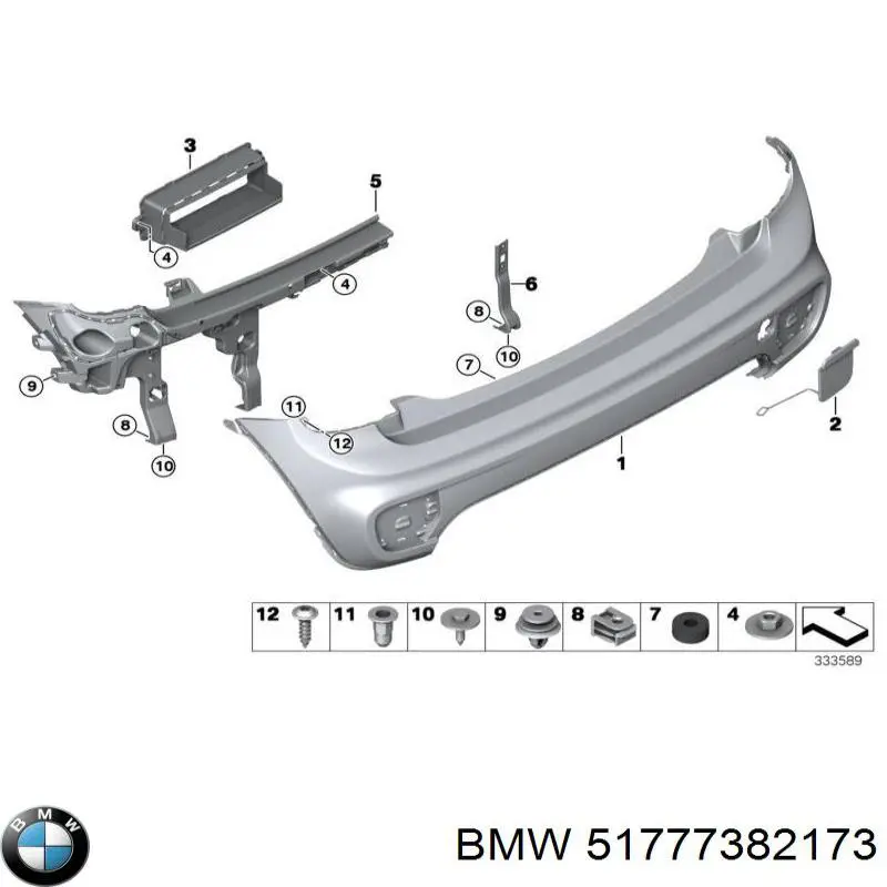 Paragolpes BMW 51777382173 precio, desde 589,12 EUR