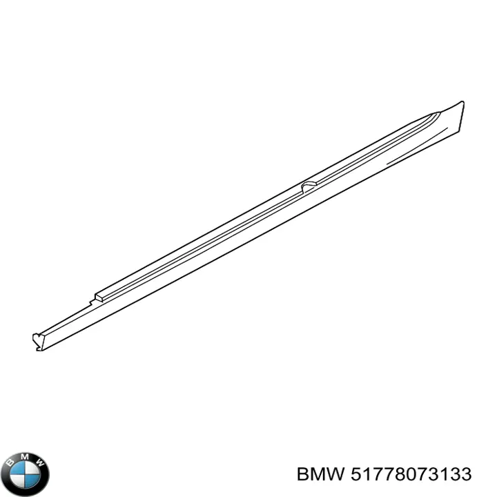 Moldura exterior izquierda del umbral BMW 51778073133 precio, desde 88,04 EUR