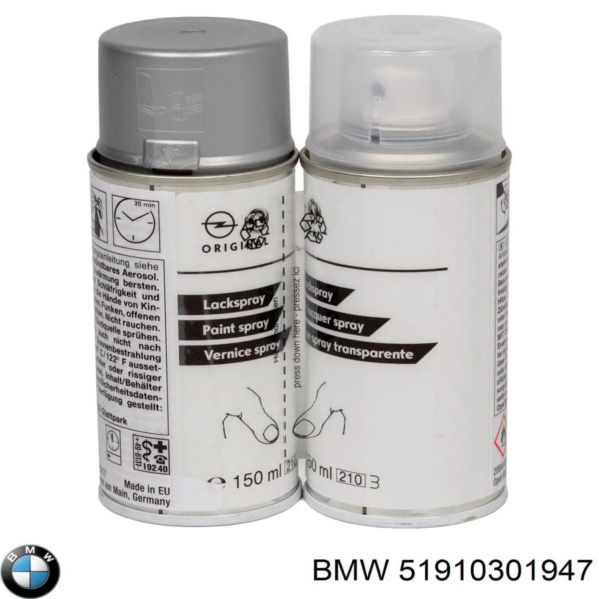 Lápiz de retoque 51910301947 BMW