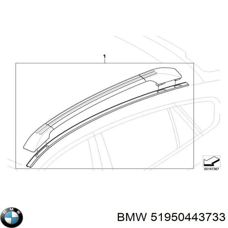 Juego de barras de techo para BMW X6 (E72)
