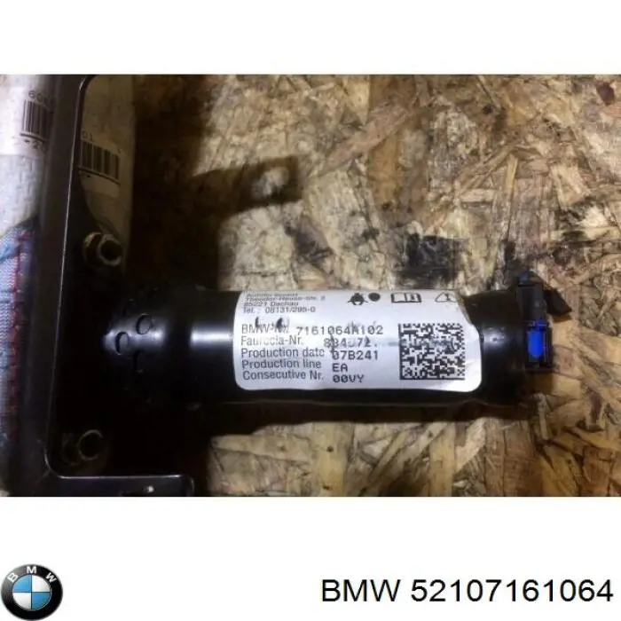 Airbag de respaldo del asiento derecho BMW 52107161064 precio, desde 143,75 EUR