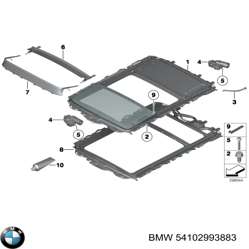 54102993883 BMW cerradura, tapa del depósito de gasolina