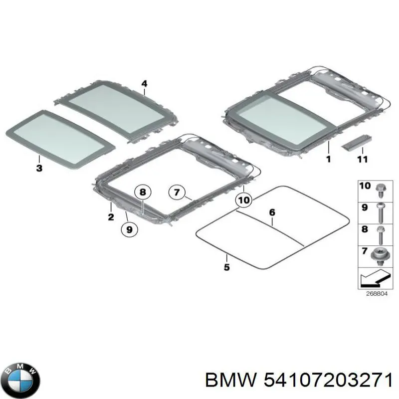 54107203271 BMW techo solar completo