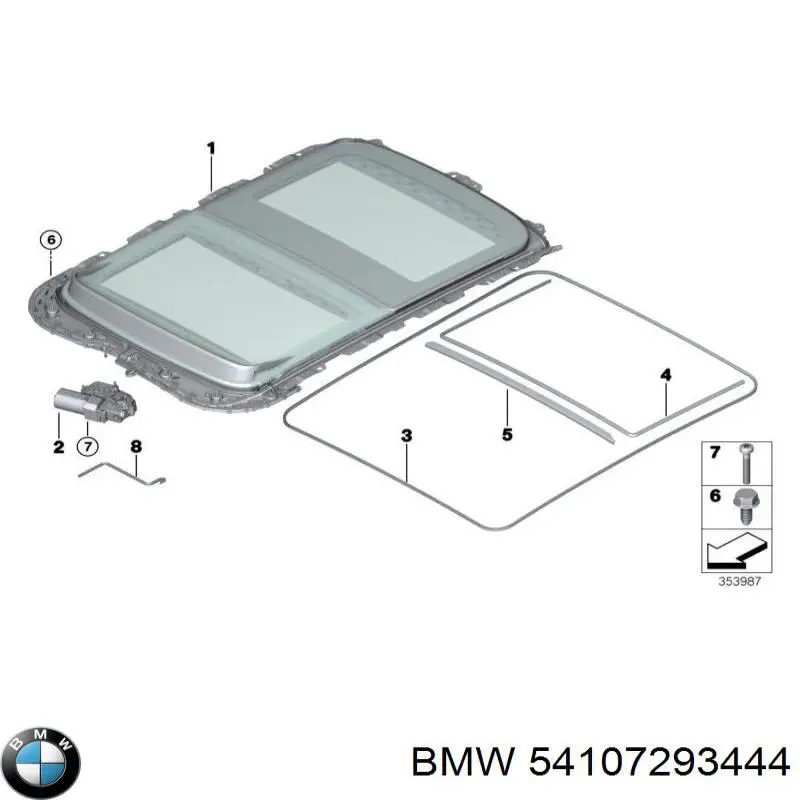 54107293444 BMW cerradura, tapa del depósito de gasolina