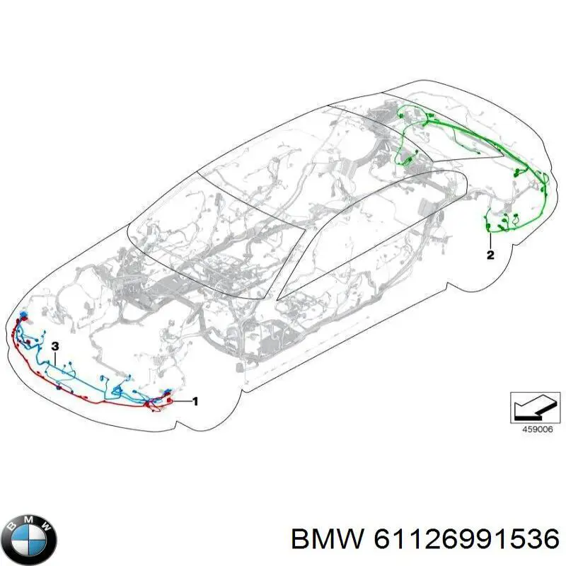 Cable de sensor de aparcamiento del parachoques delantero BMW 61126991536 precio, desde 303,90 EUR