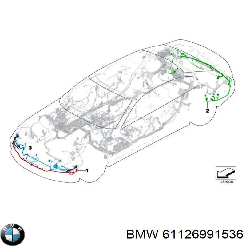 Sensores De Estacionamiento De Parachoques Delantero (CABLE) BMW 6 Gran Turismo (G32)