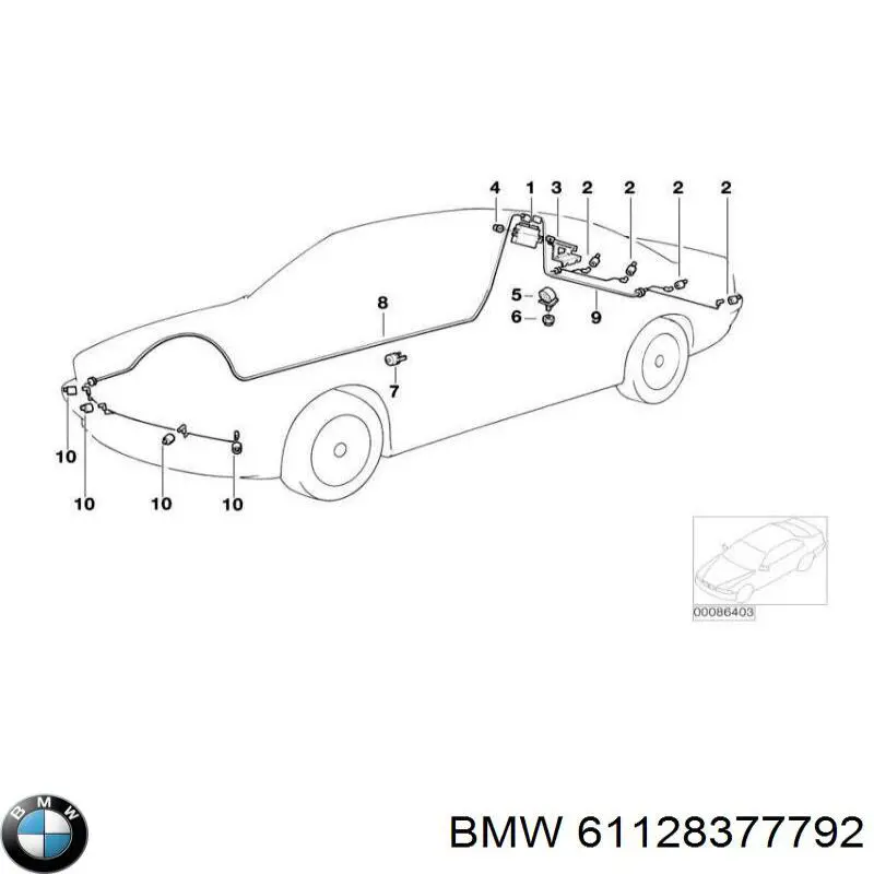 61126920858 BMW juego de cables de encendido