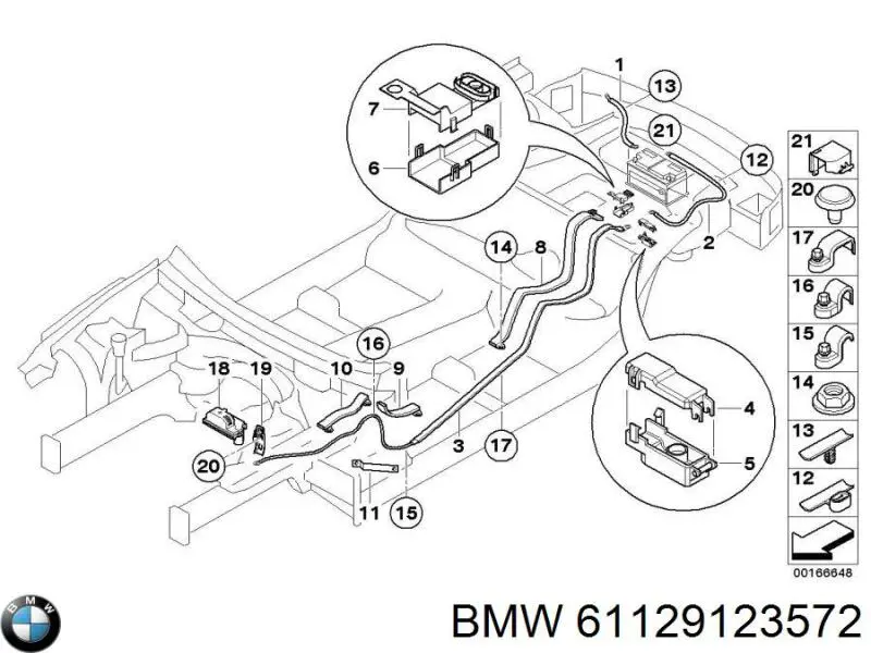 61129123572 BMW Batería Start-Stop