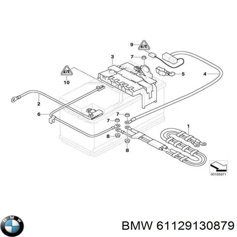 61126929707 BMW cable terminal positiovo (bateria)