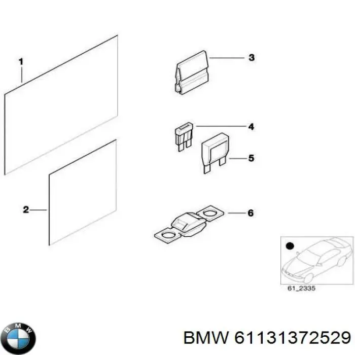 Fusible BMW 61131372529