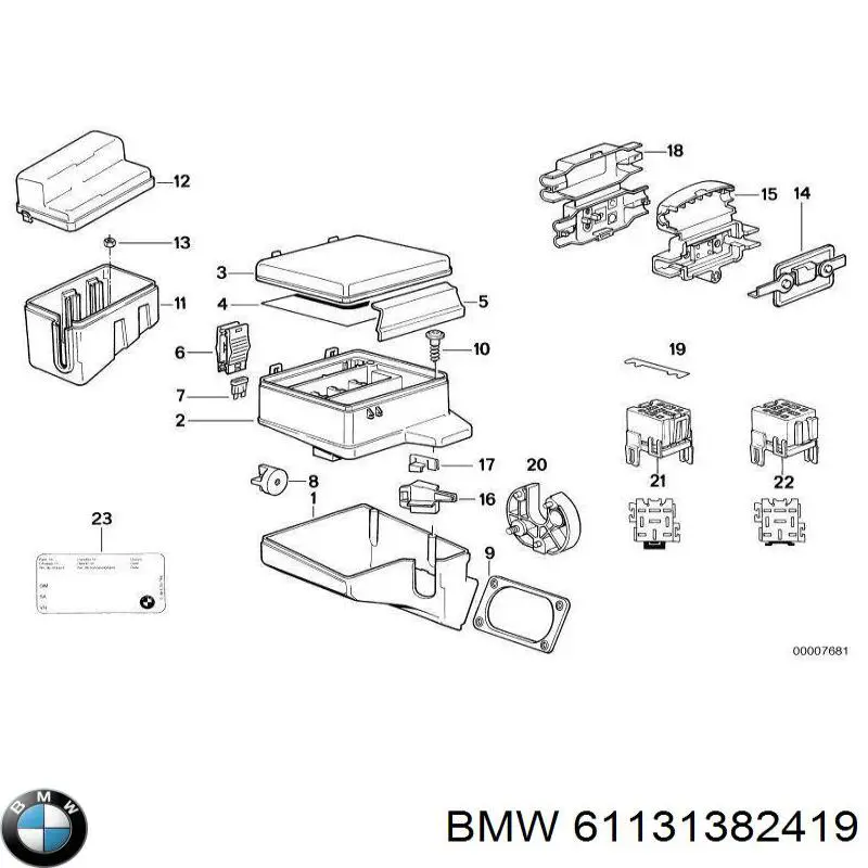 61131382419 BMW 