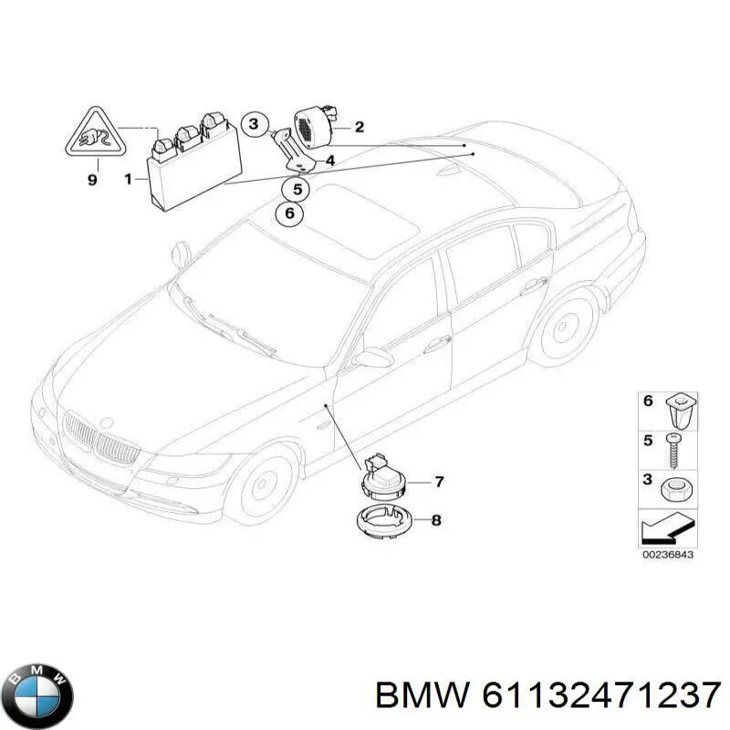 Tapón del cárter de aceite 61132471237 BMW