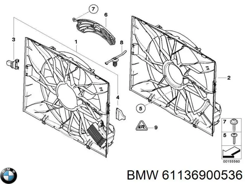 61136900536 BMW