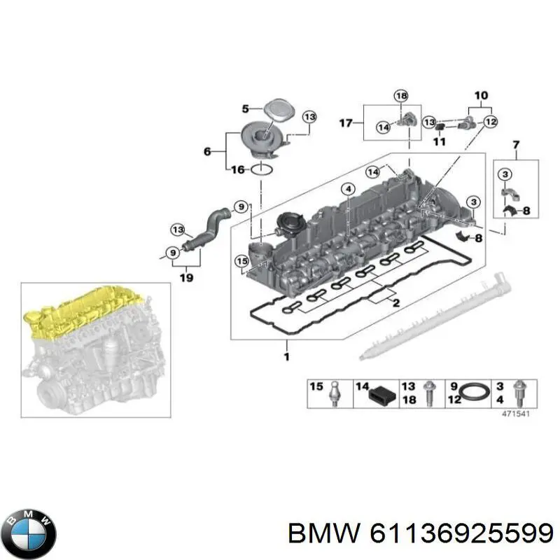  BMW 61136925599 precio, desde 7,01 EUR