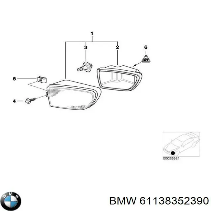 Comprar 61138352390 BMW 