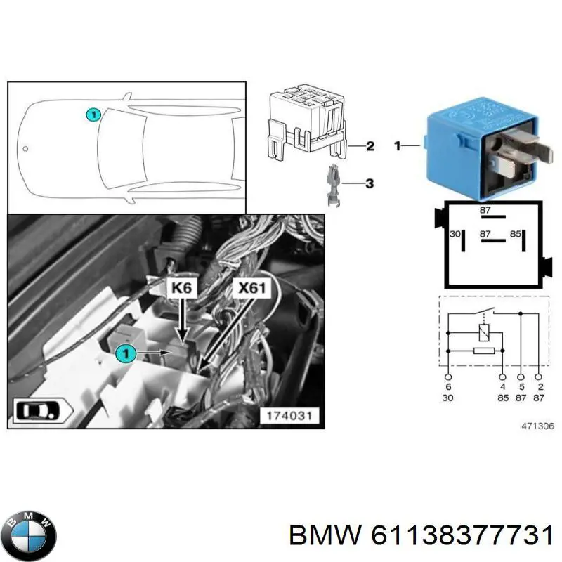  BMW 61138377731 precio, desde 3,18 EUR