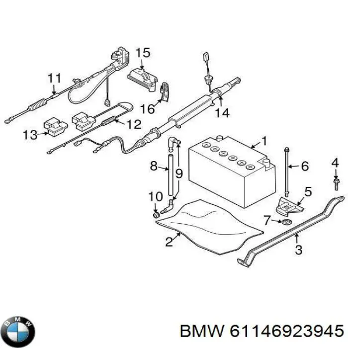 Batería de arranque BMW 61146923945 precio, desde 46,46 EUR