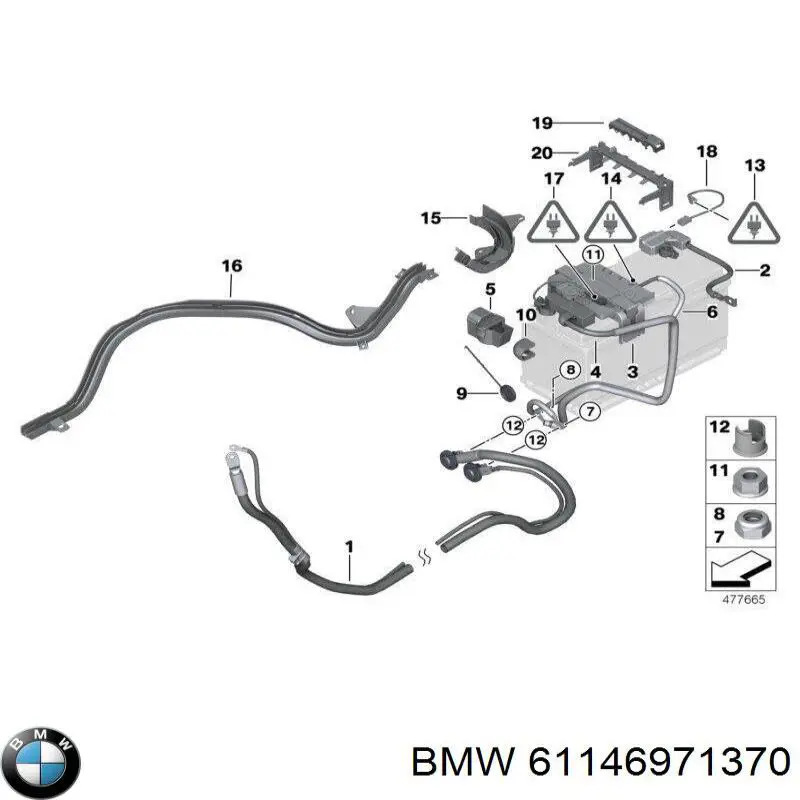 Caja fusibles BMW 61146971370 precio, desde 82,76 EUR