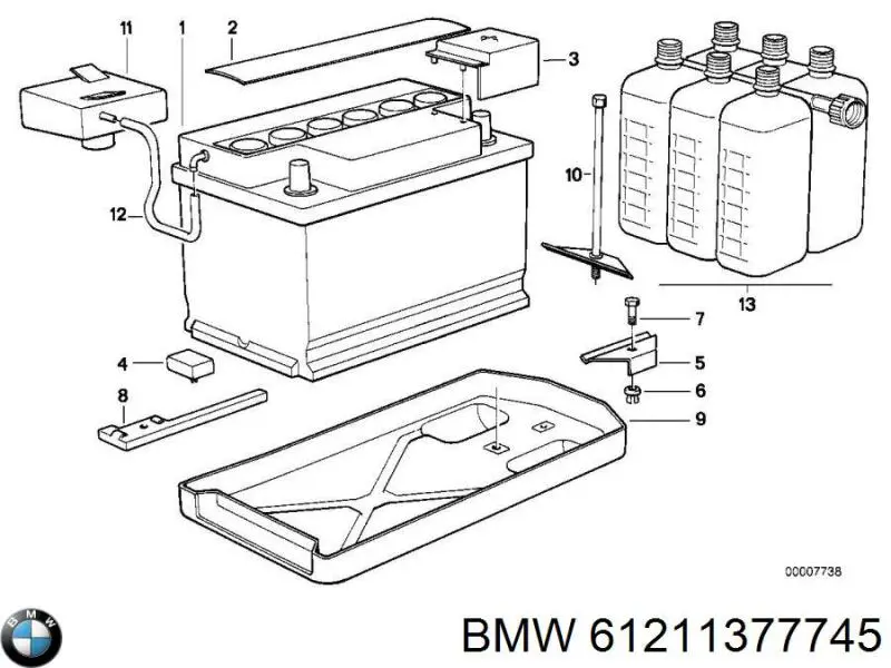 Comprar 61211377745 BMW Batería de coche