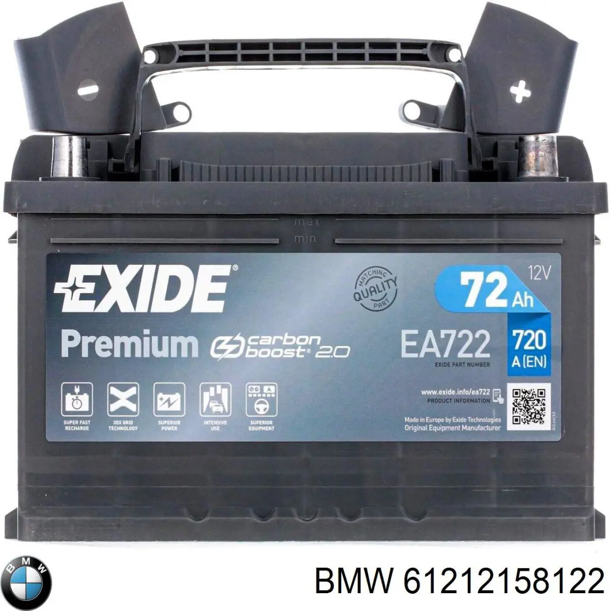 Comprar 61212158122 BMW Batería de coche