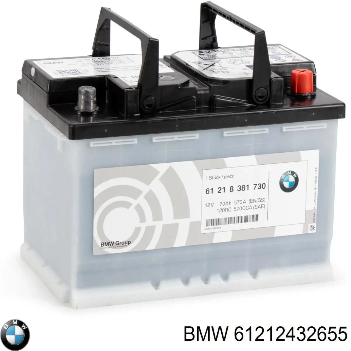 Batería de Arranque BMW (61212432655)