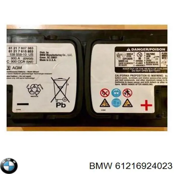Batería de Arranque BMW (61216924023)