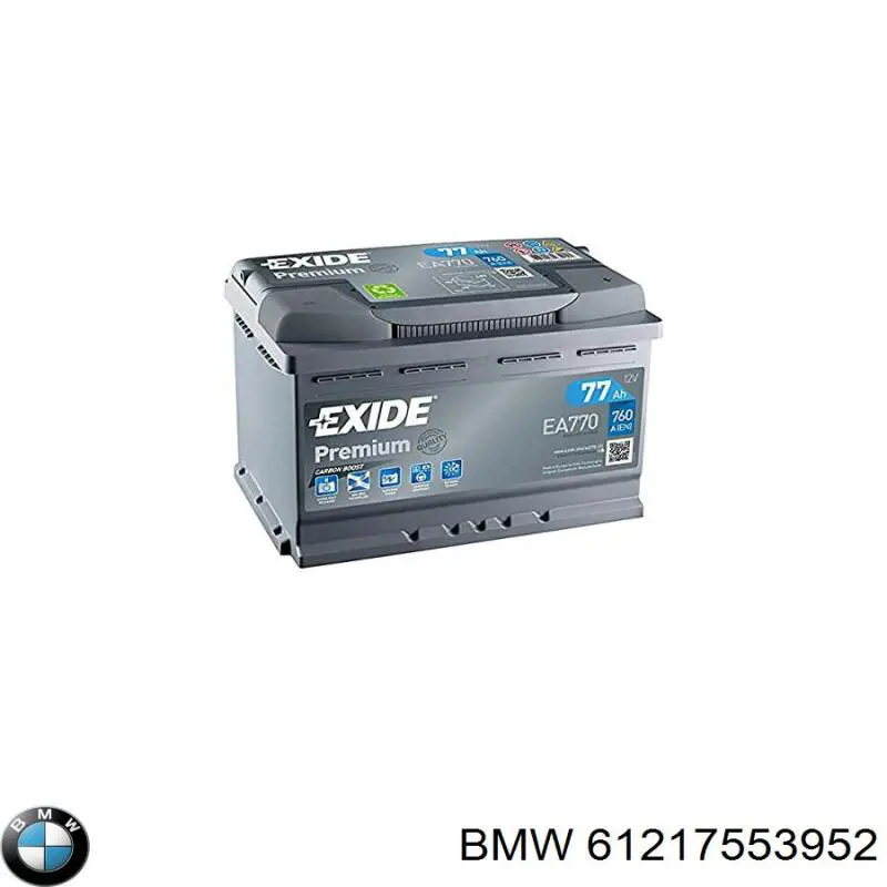 Comprar 61217553952 BMW Batería de coche
