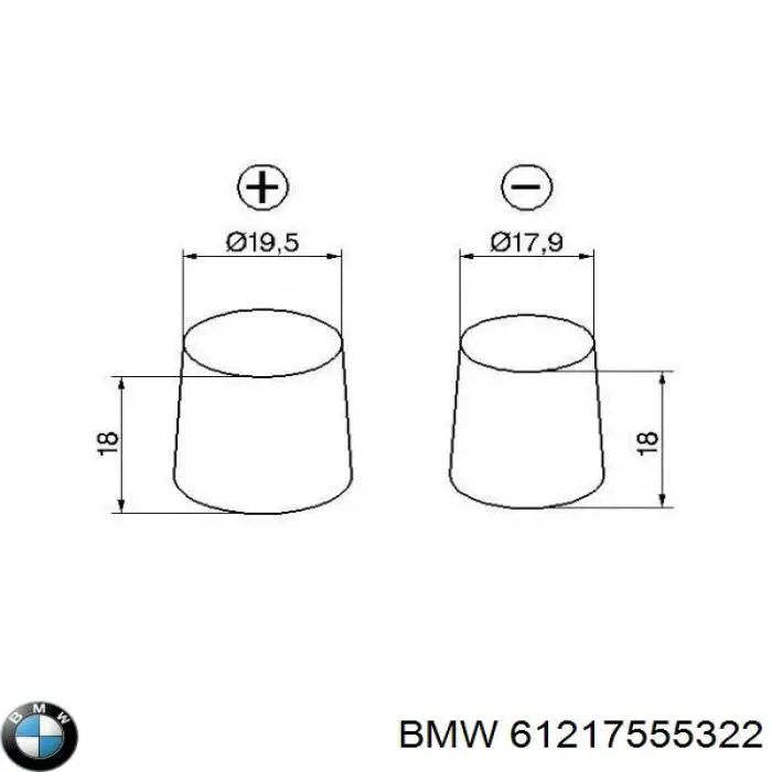 Batería de arranque BMW 61217555322 precio, desde 145,74 EUR
