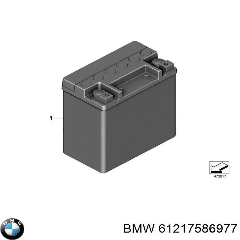 Comprar 61217586977 BMW Batería de coche