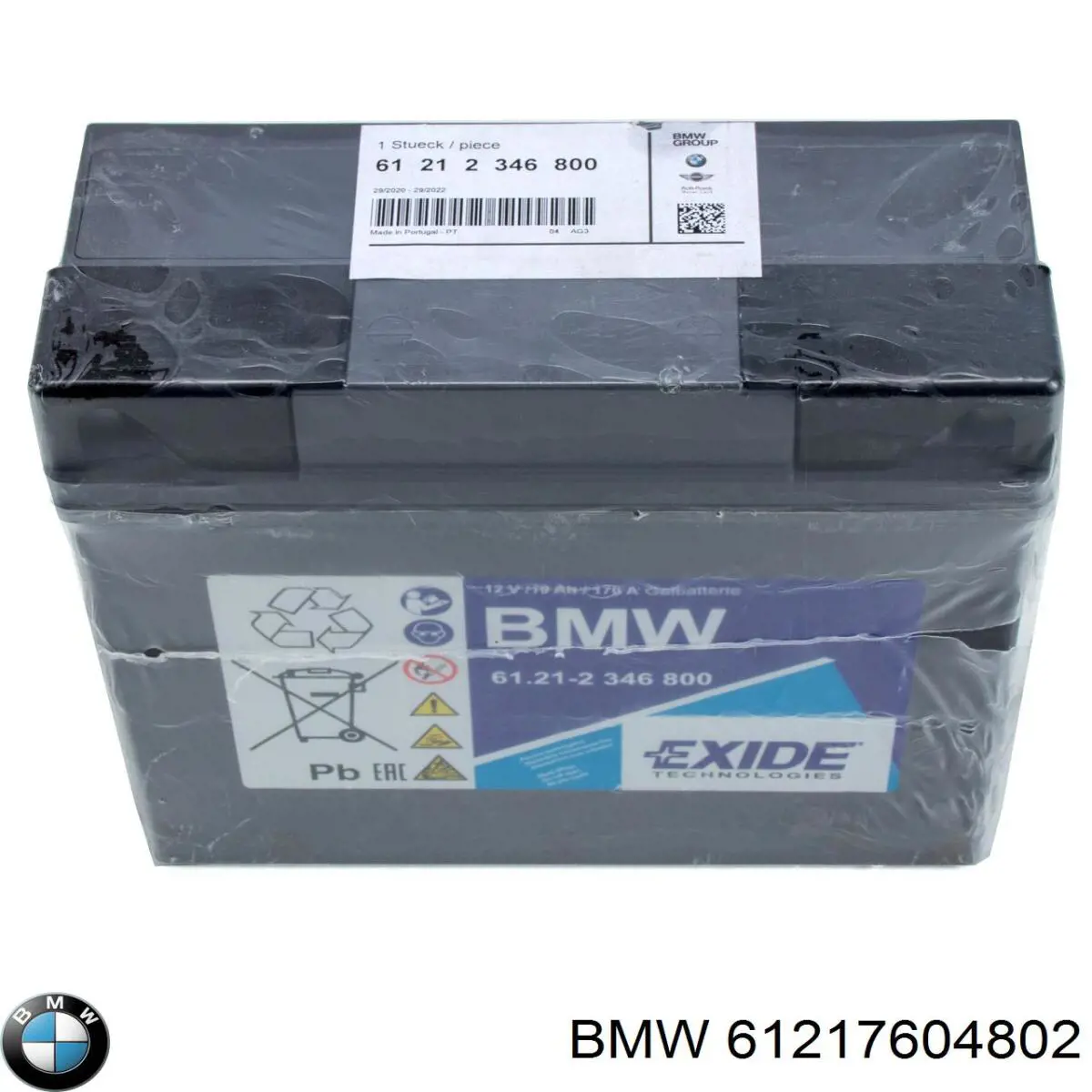 Batería BMW 61217604802
