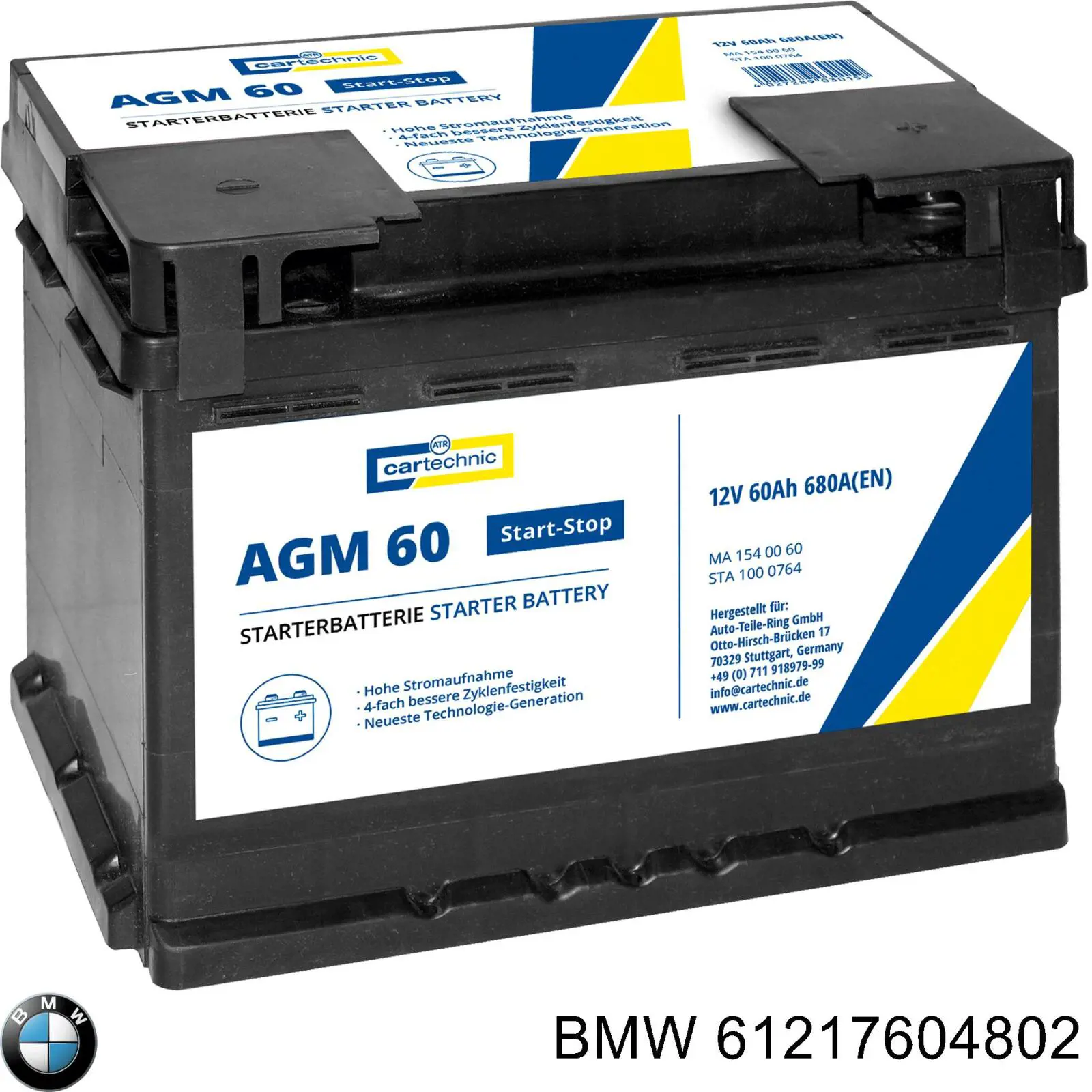 Comprar 61217604802 BMW Batería de coche