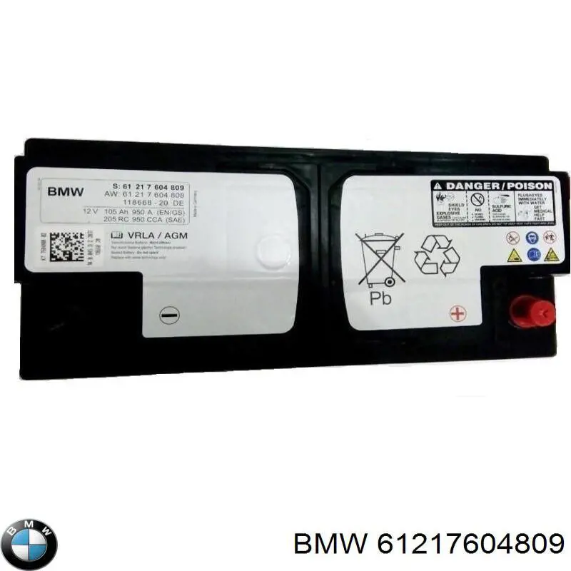 Comprar 61217604809 BMW Batería de coche
