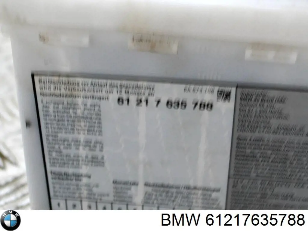 Batería 61217635788 BMW