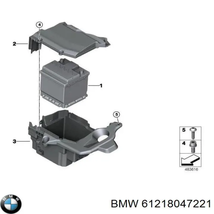 Batería de arranque BMW 61218047221 precio, desde 1479,81 EUR