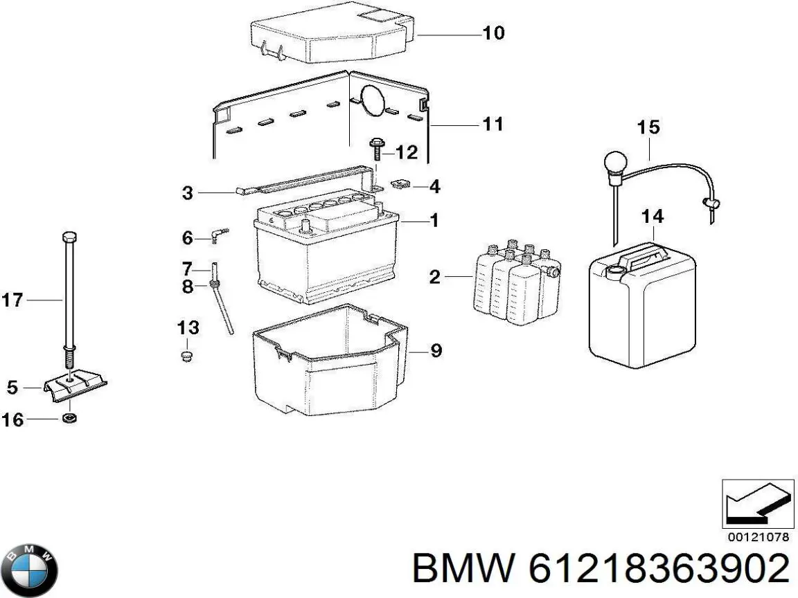 Batería de Arranque BMW (61218363902)