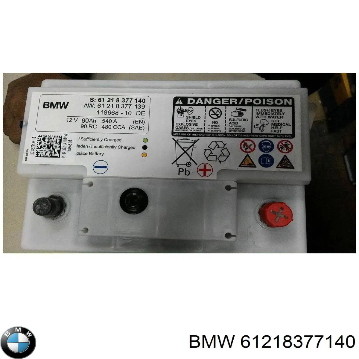 61218377140 BMW Batería Start-Stop