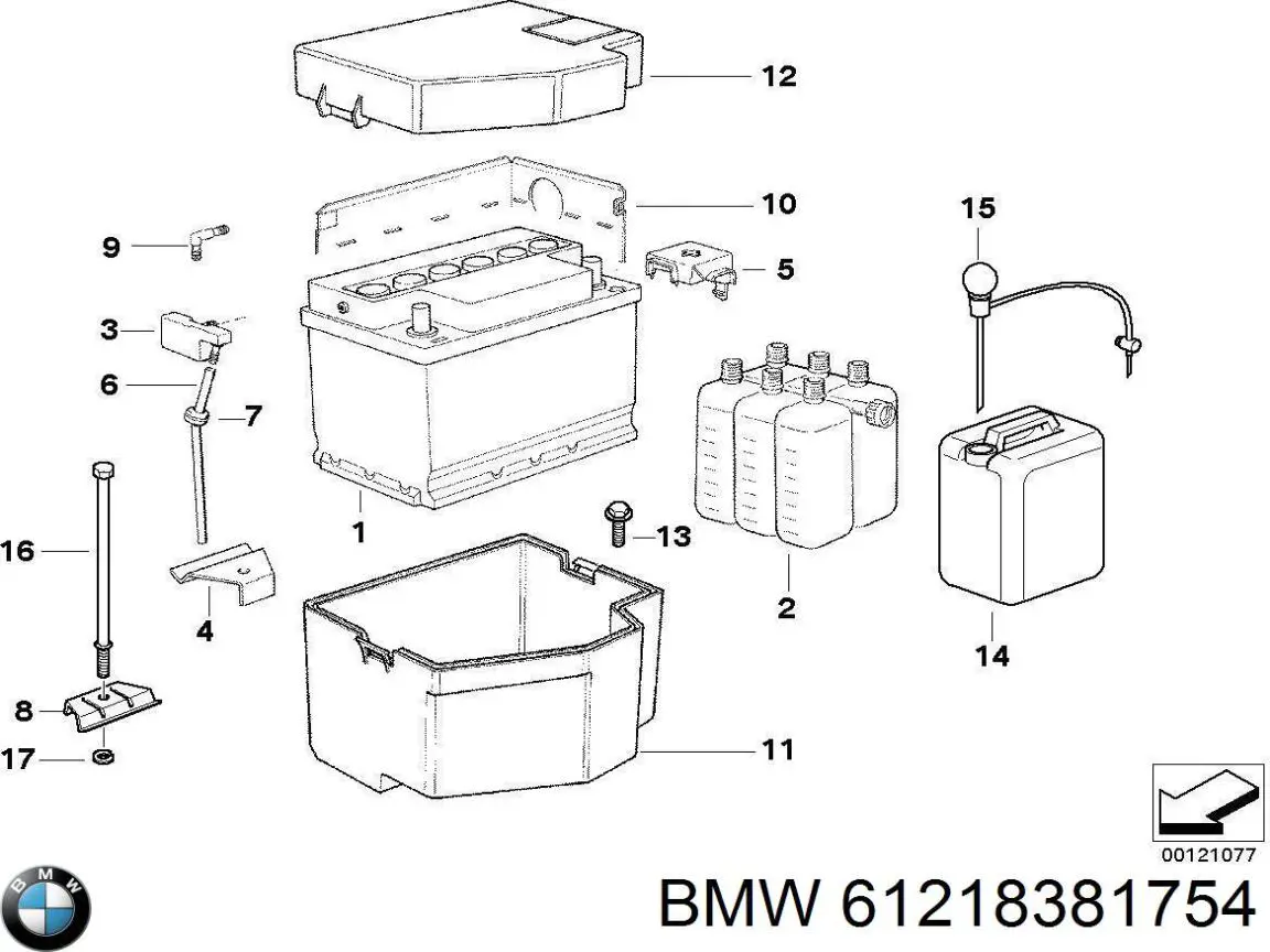 Batería de Arranque BMW (61218381754)