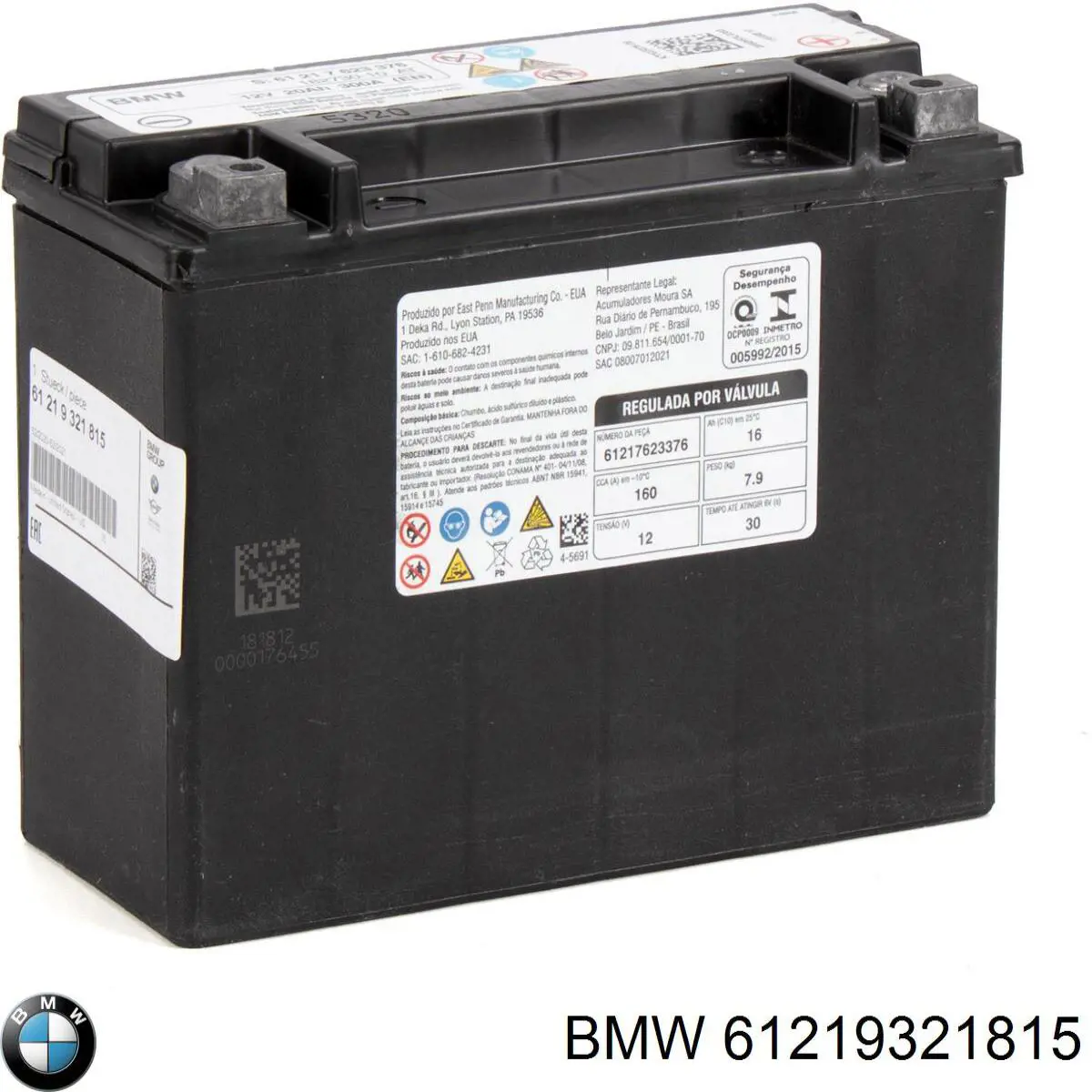 Batería de arranque BMW 61219321815 precio, desde 206,24 EUR