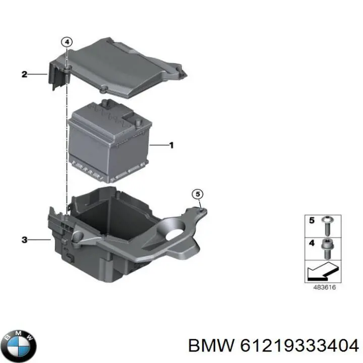 Batería de arranque BMW 61219333404 precio, desde 1479,81 EUR