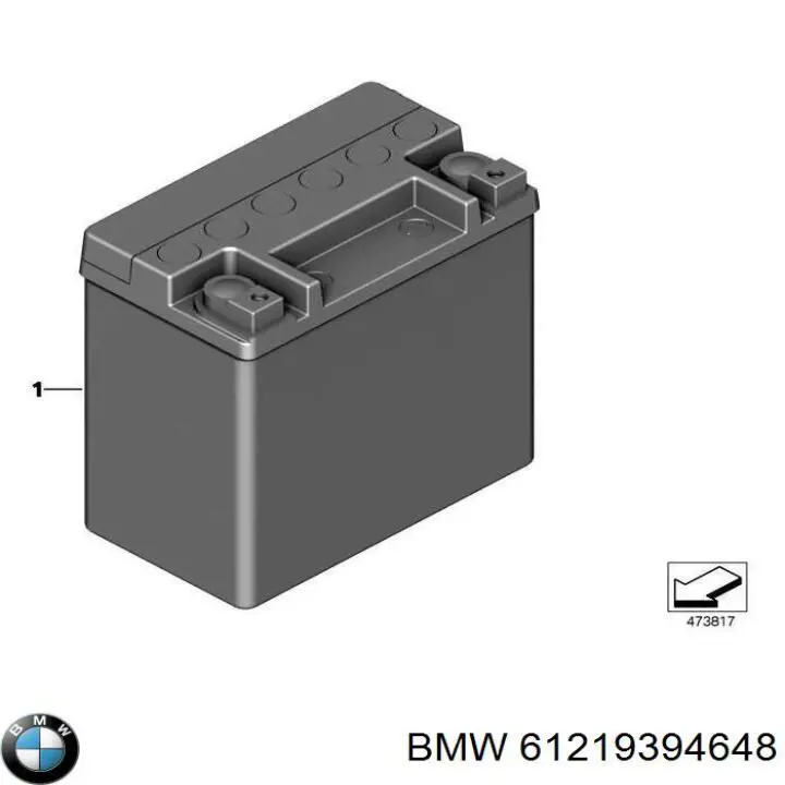 Batería de Arranque BMW (61219394648)