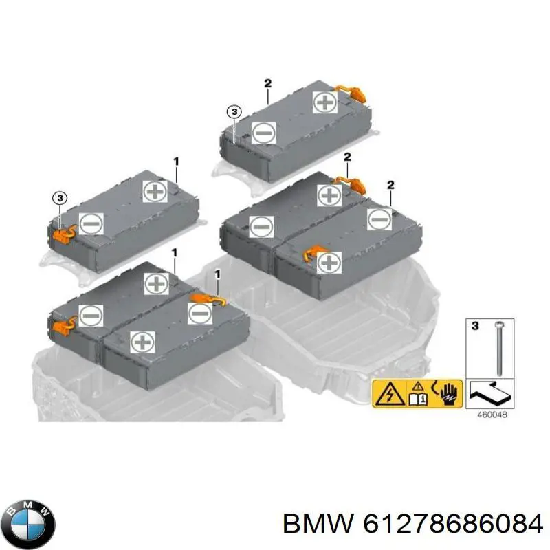 61278686084 BMW módulo de batería para vehículos eléctricos