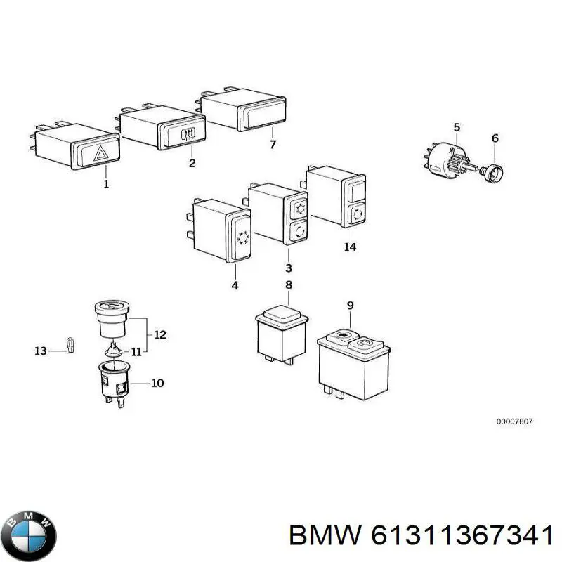 61311367341 BMW