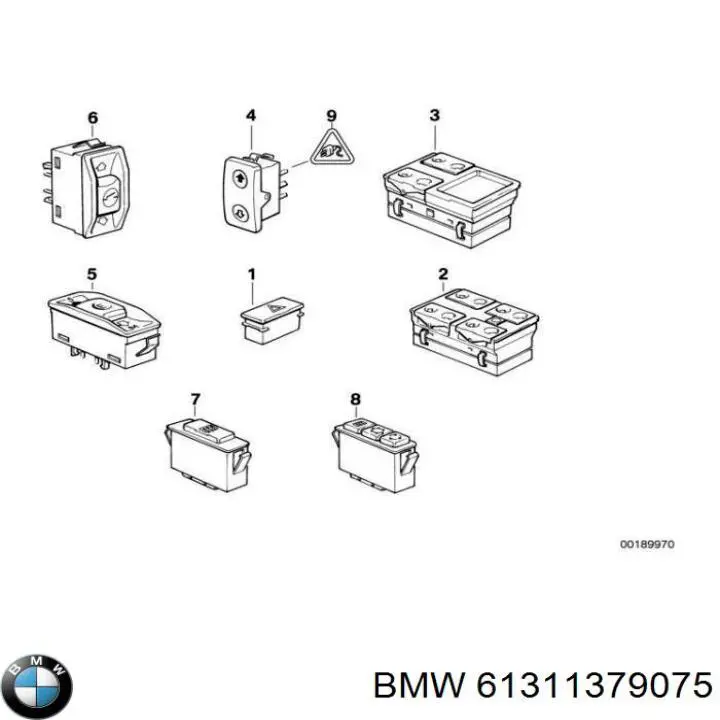 61311374219 BMW unidad de control elevalunas delantera izquierda