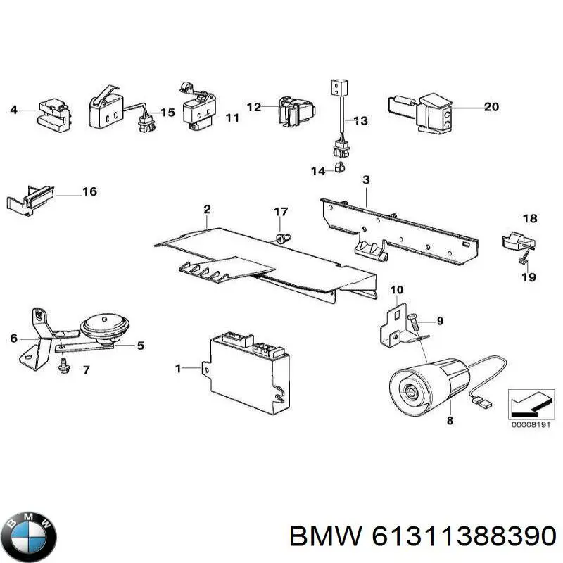  BMW 61311388390 precio, desde 9,32 EUR