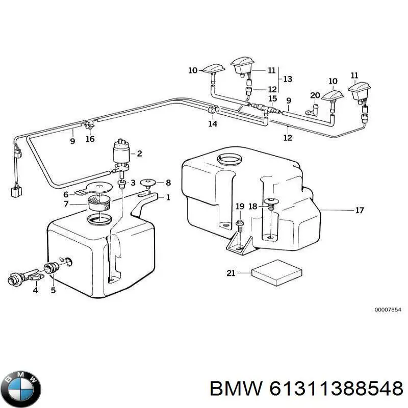 Sensor de nivel del depósito de líquido limpiaparabrisas BMW 61311388548 precio, desde 17,33 EUR