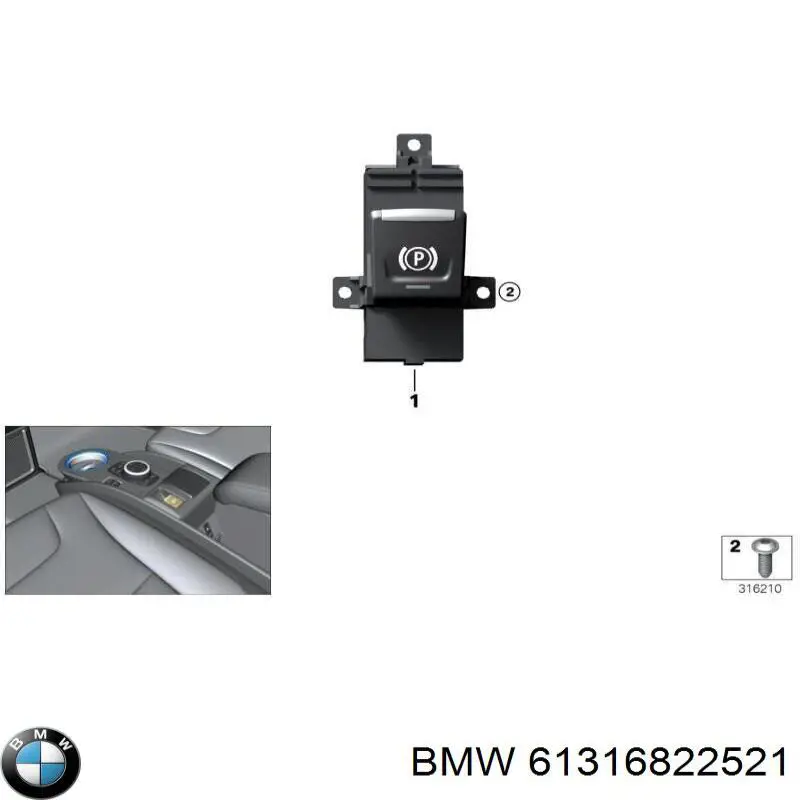 61316822521 BMW