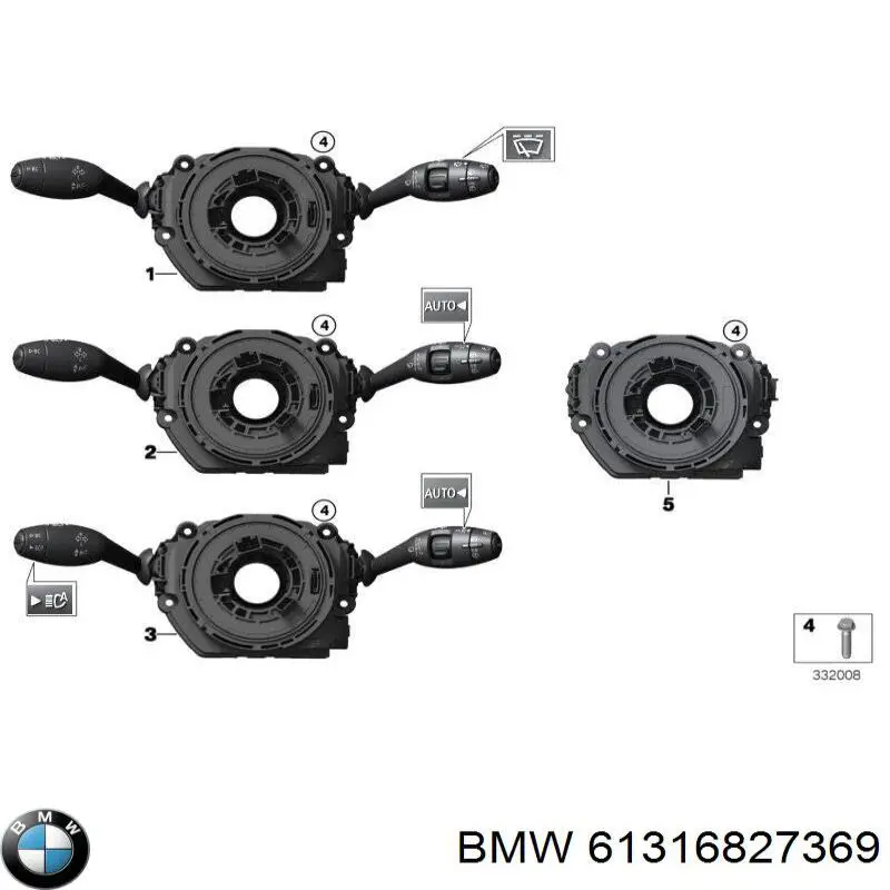 Comprar 61316827369 BMW Conmutador columna dirección