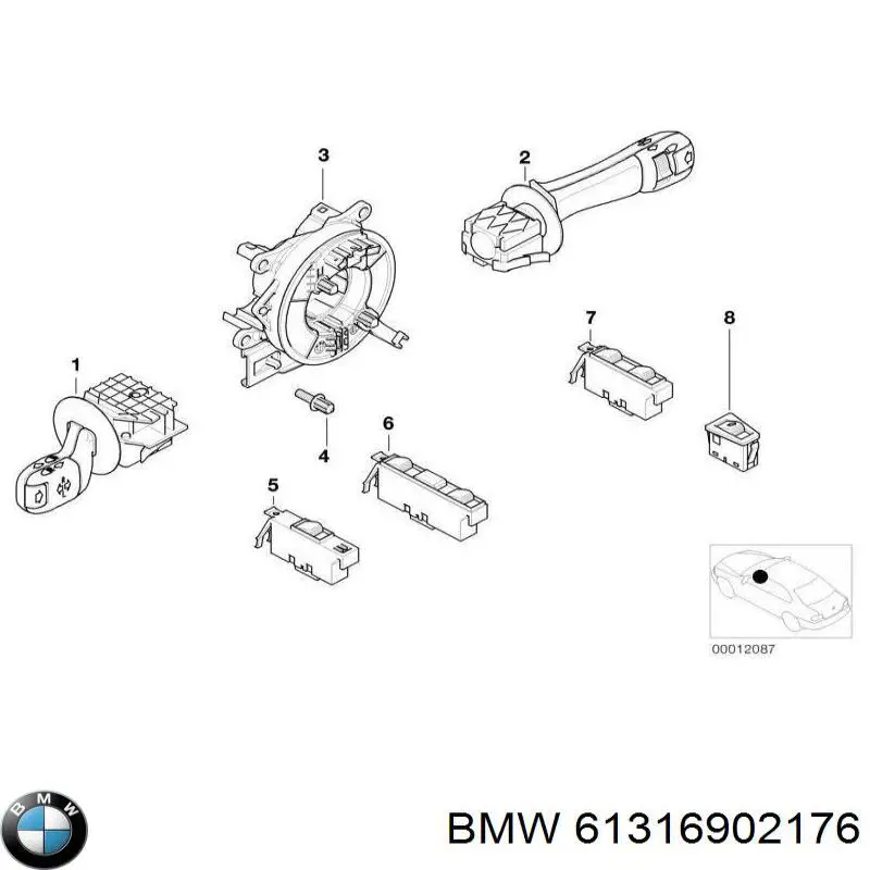 Unidad de control de elevalunas delantero derecho BMW 6902176 precio, desde 34,85 EUR