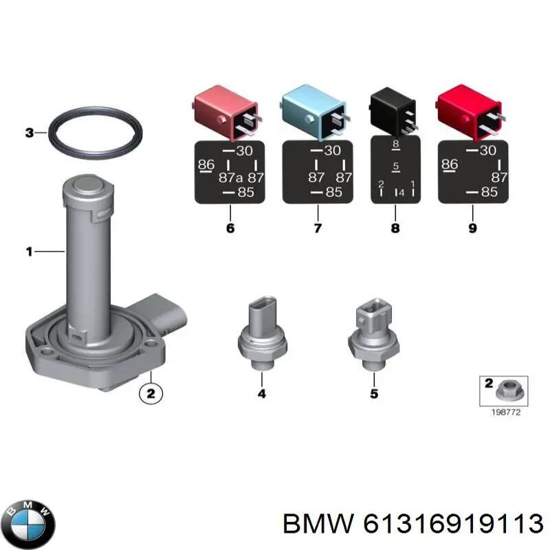61316919113 BMW Relé eléctrico multifuncional